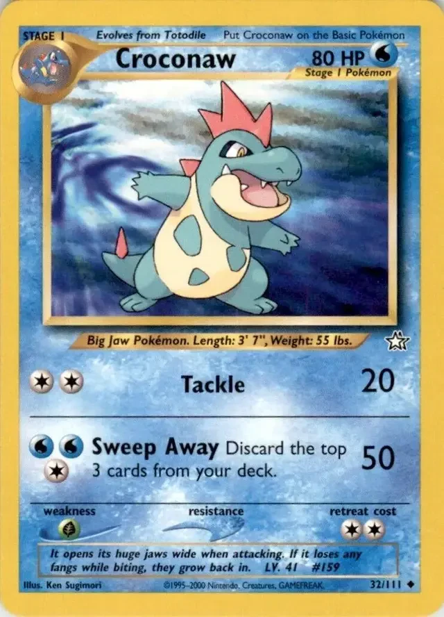 Croconaw 32/111, English, Unlimited, Non-Holo