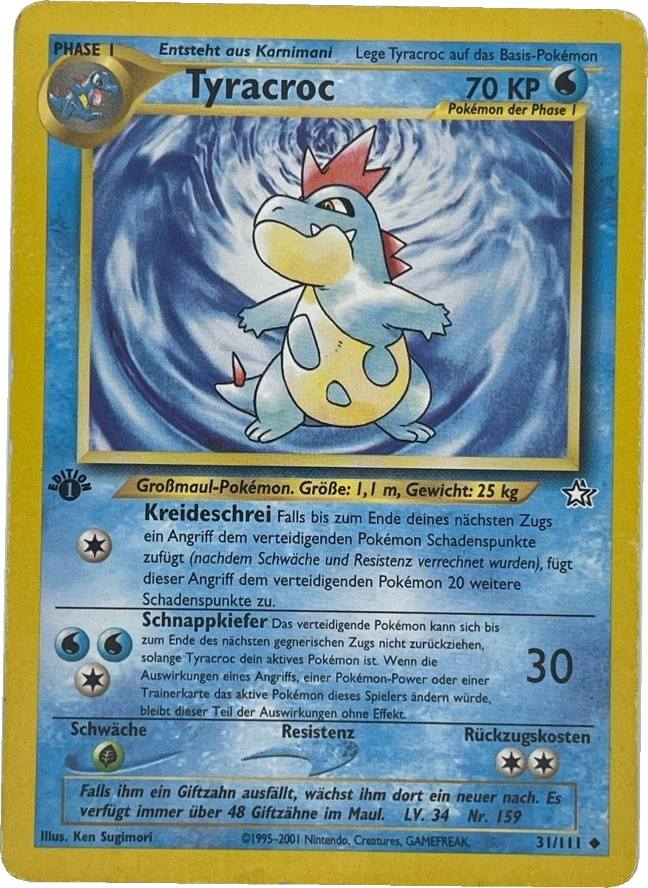 Tyracroc 31/111, German, 1st Edition, Non-Holo