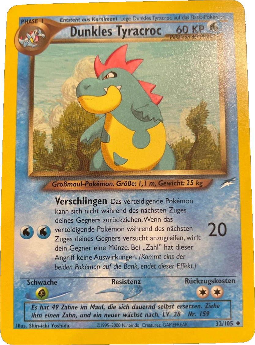 Dunkles Tyracroc 32/105, German, Unlimited, Non-Holo