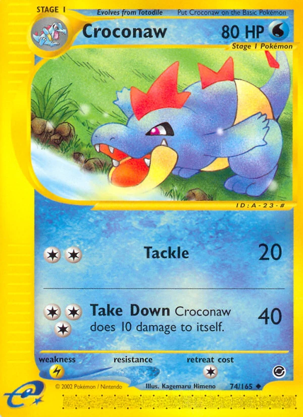 Croconaw 74/165, English, Standard, Non-Holo