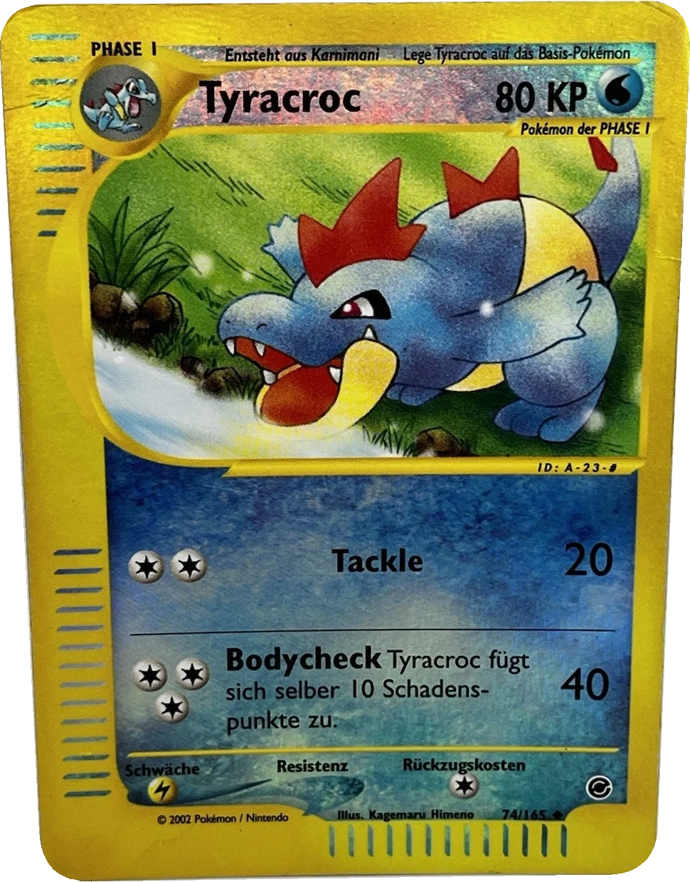 Tyracroc 74/165, German, Standard, Reverse Holo