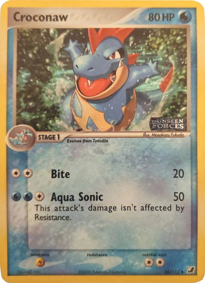 Croconaw 38/115, English, Standard, Reverse Holo