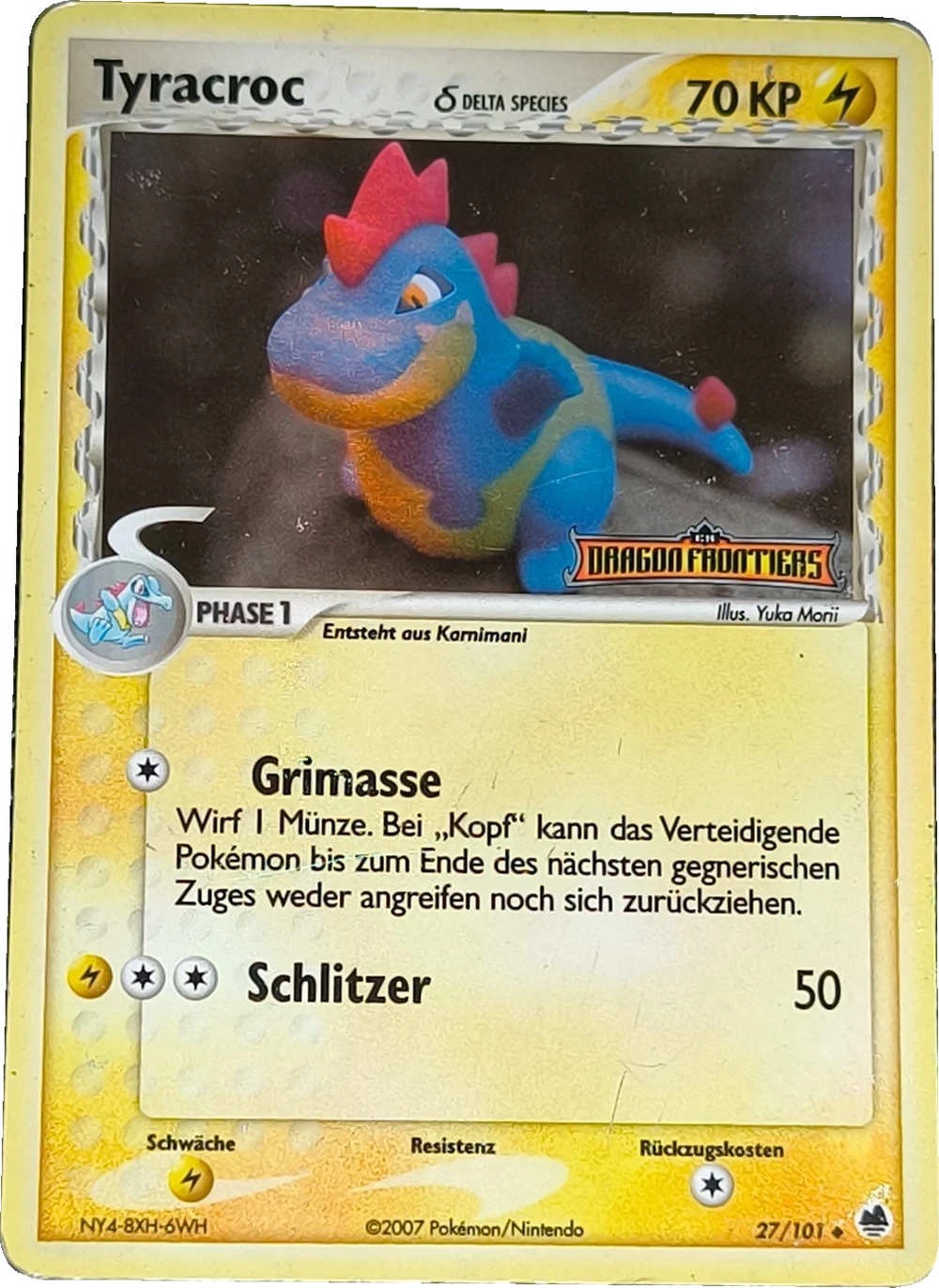 Tyracroc δ 27/101, German, Standard, Reverse Holo (set-logo stamp)