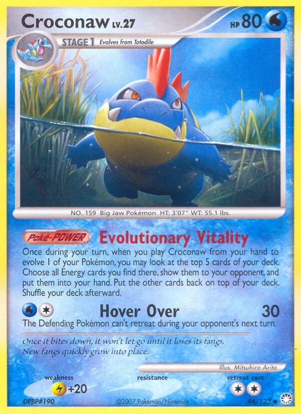 Croconaw 44/123, English, Standard, Non-Holo