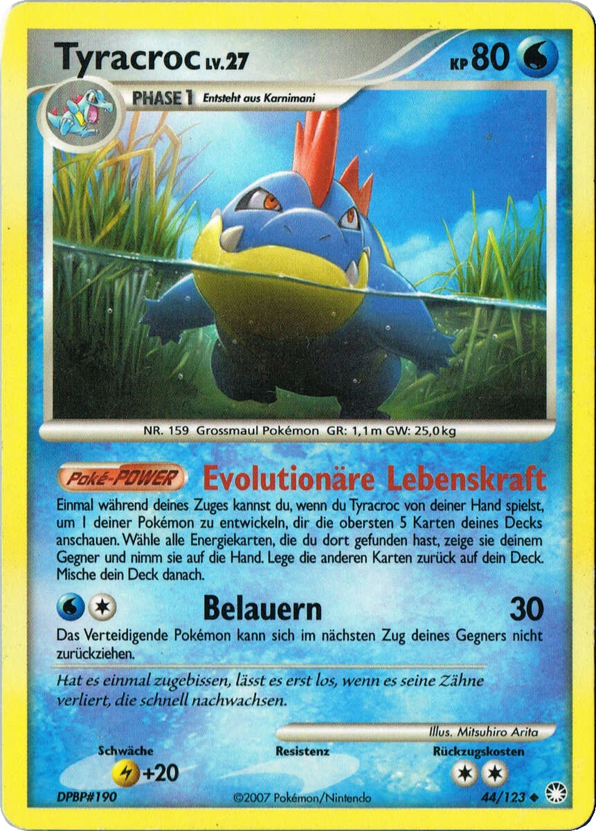 Tyracroc 44/123, German, Standard, Non-Holo