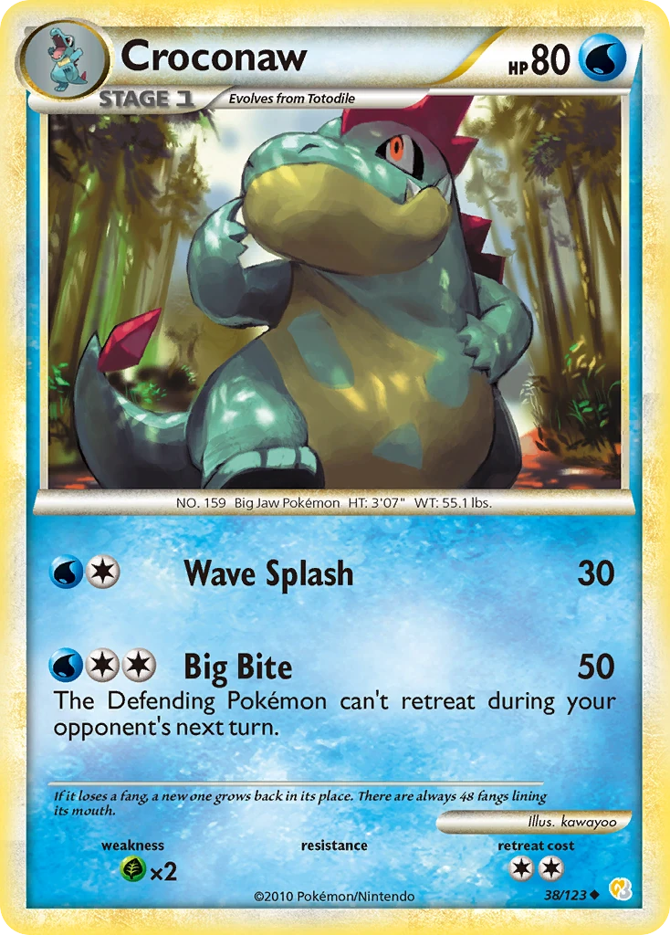 Croconaw 38/123, English, Standard, Non-Holo