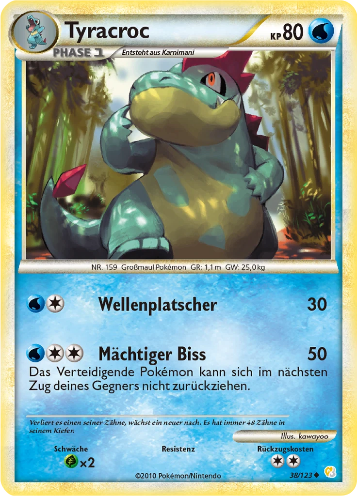 Tyracroc 38/123, German, Standard, Non-Holo