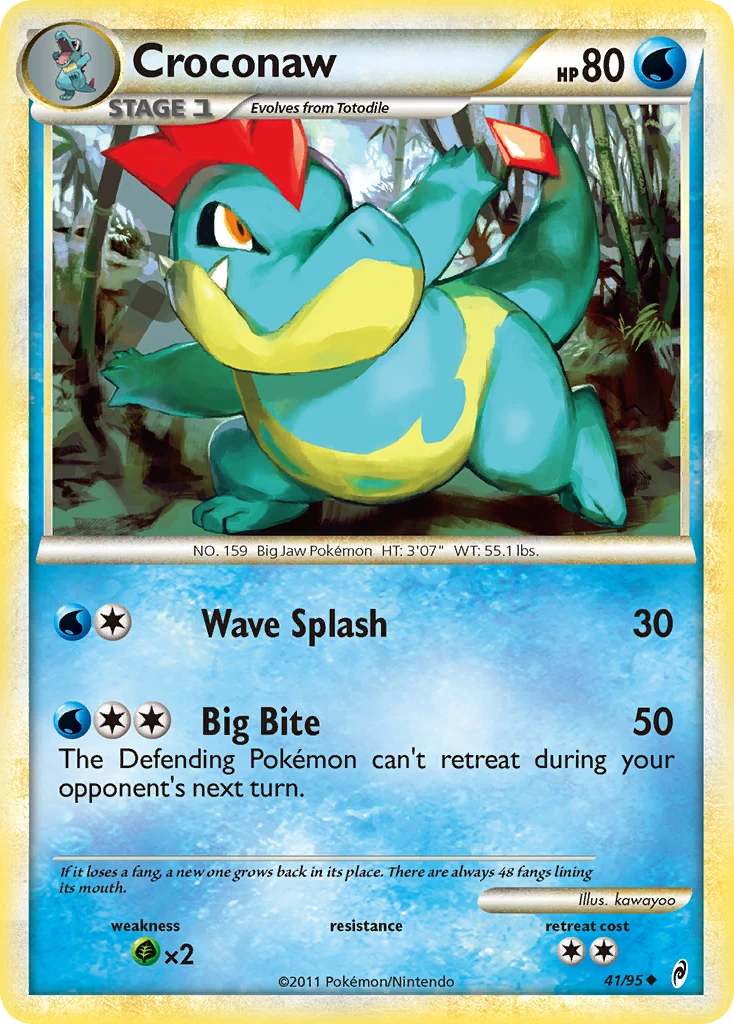 Croconaw 41/95, English, Standard, Non-Holo