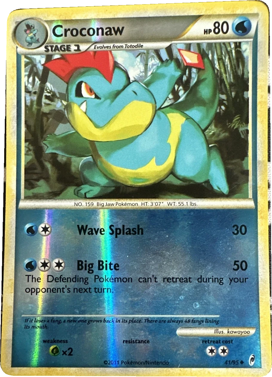 Croconaw 41/95, English, Standard, Reverse Holo