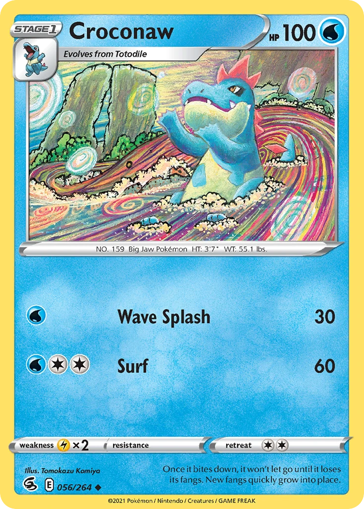 Croconaw 056/264, English, Standard, Non-Holo