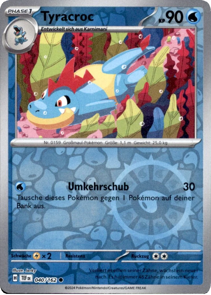 Tyracroc 040/162, German, Standard, Reverse Holo