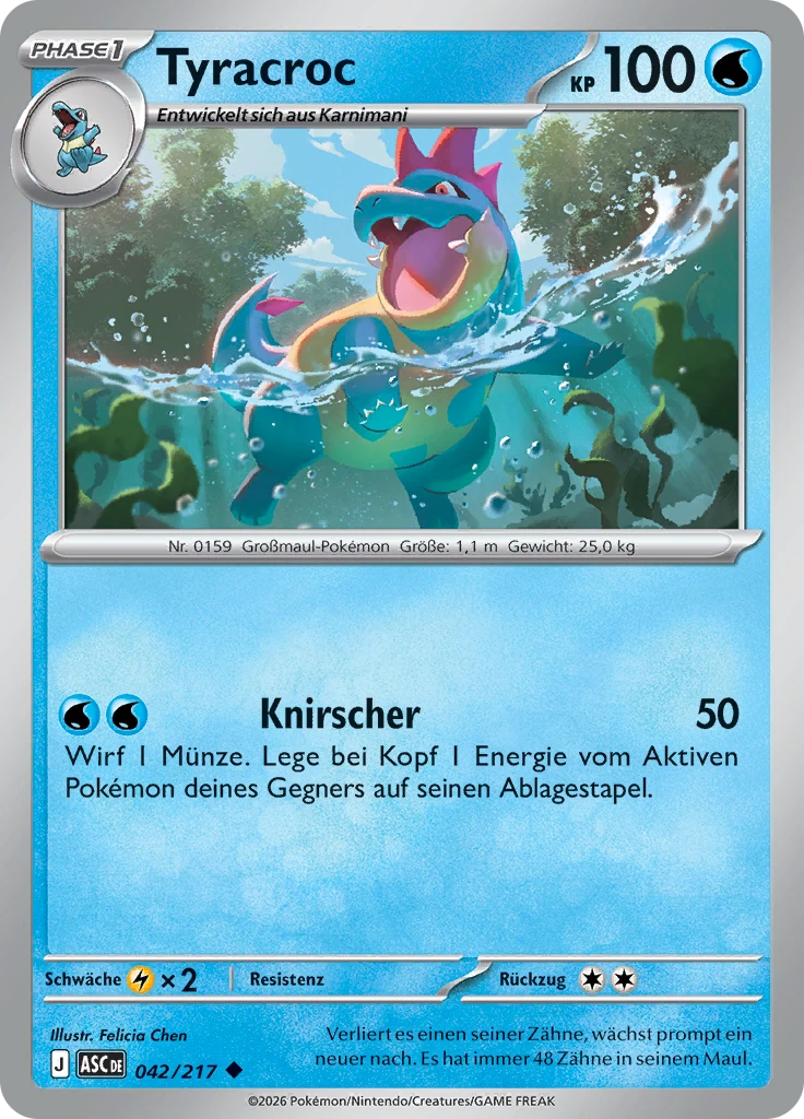 Tyracroc 042/217, German, Standard, Non-Holo