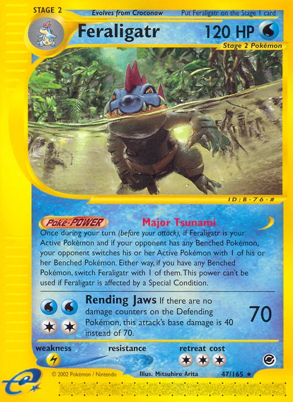 Feraligatr 47/165, English, Standard set print, Non-Holo