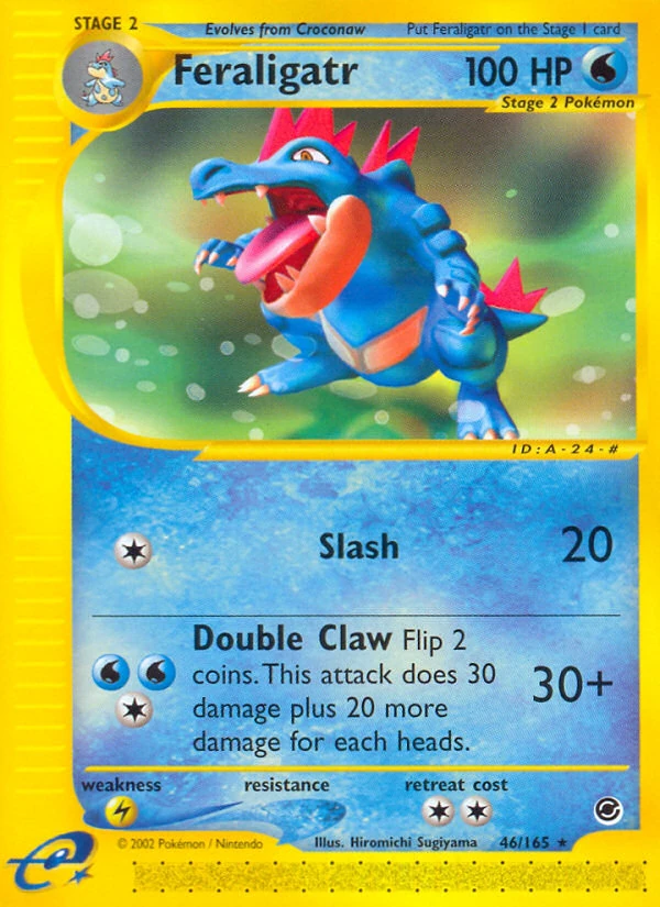 Feraligatr 46/165, English, Standard set print, Non-Holo