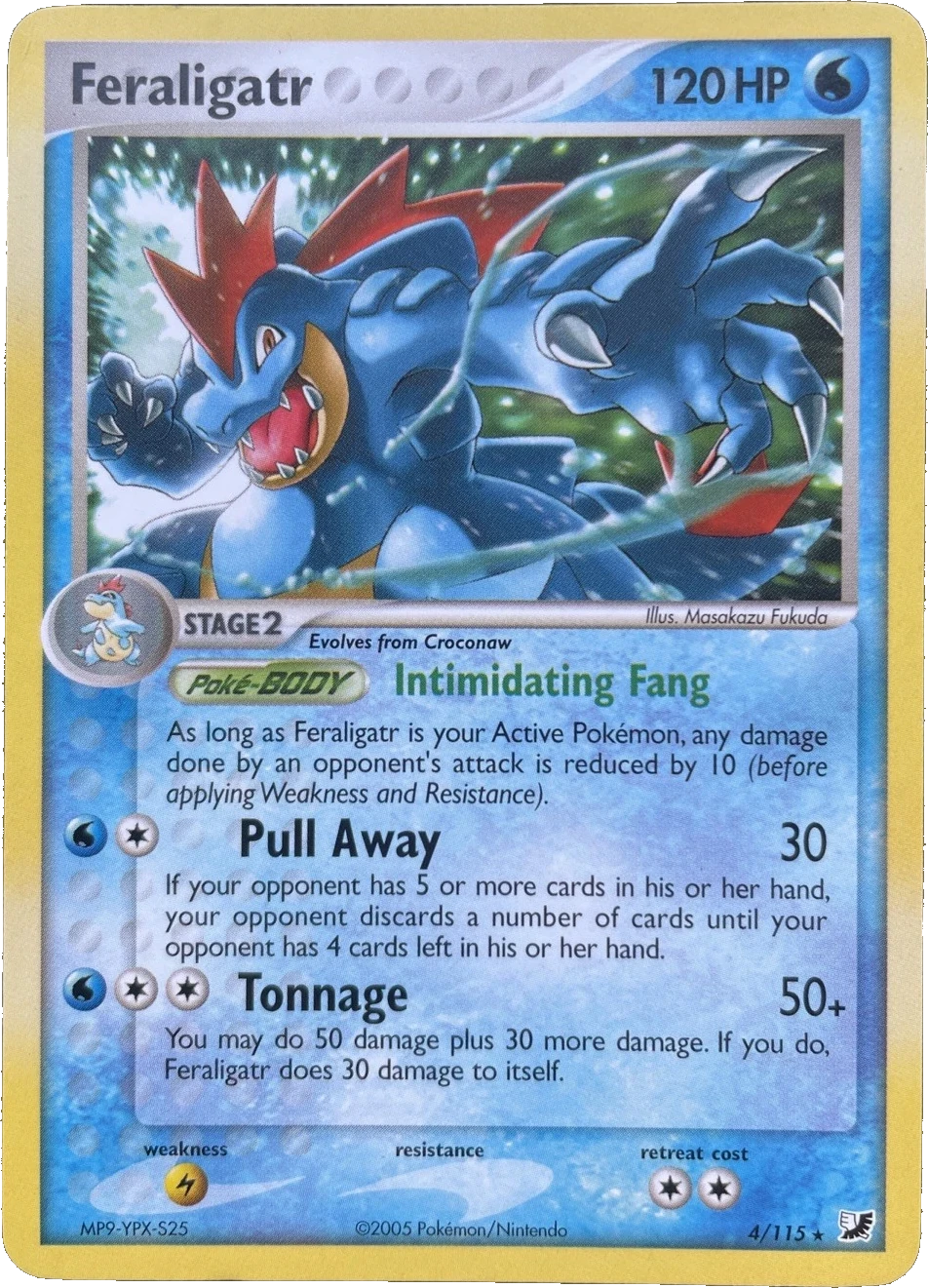Feraligatr 4/115, English, Theme-deck exclusive, Non-Holo