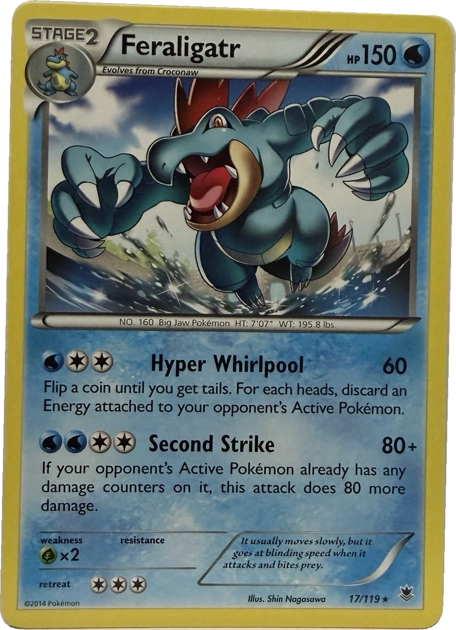 Feraligatr 17/119, English, Theme-deck exclusive, Non-Holo