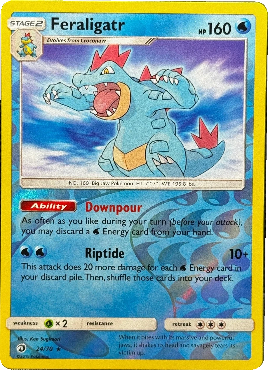 Feraligatr 24/70, English, Standard set parallel, Reverse Holofoil