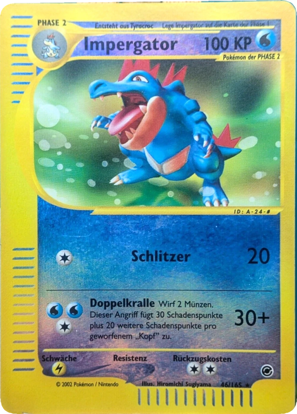 Impergator 46/165, German, Parallelkarte, Reverse Holofoil