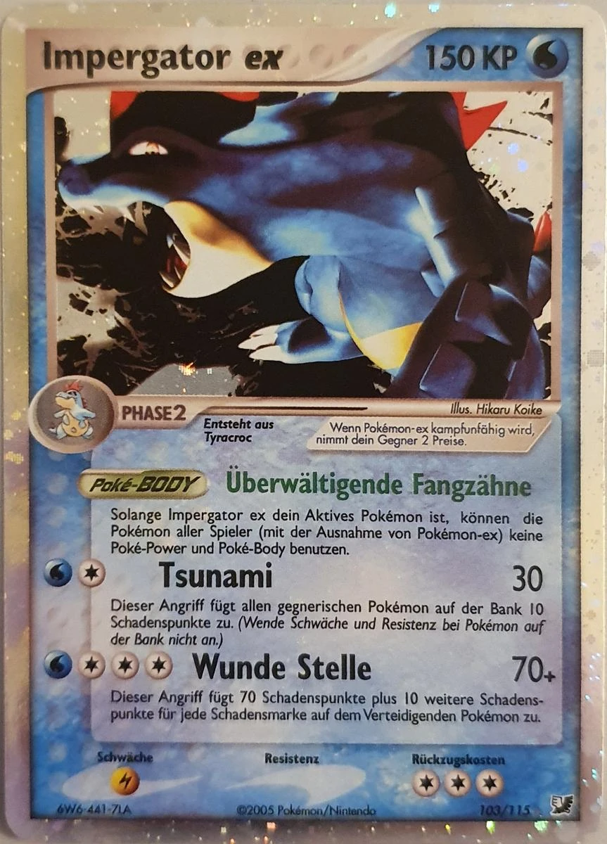 Impergator ex 103/115, German, Standarddruck, Pokémon-ex Holofoil
