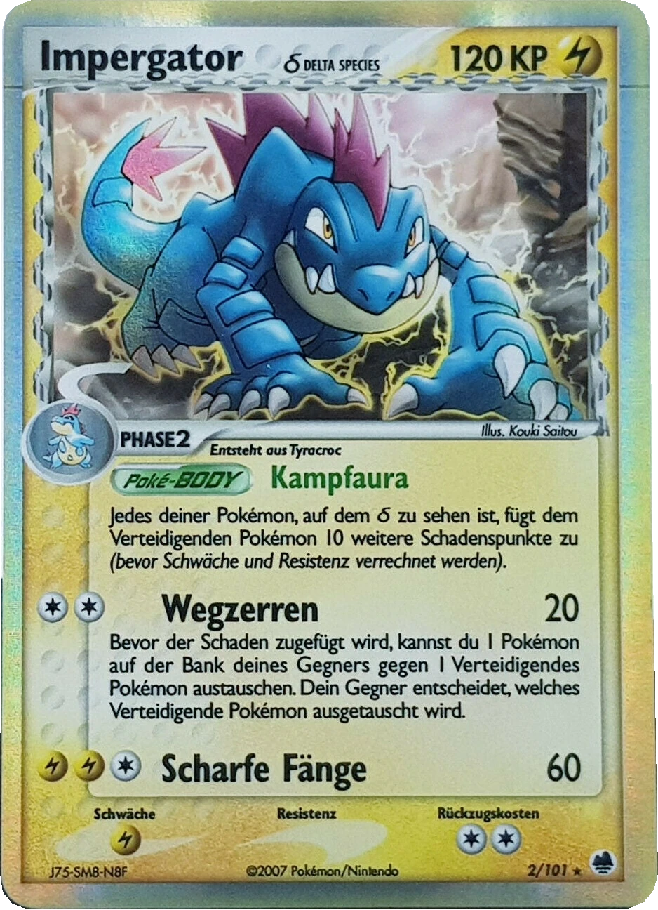 Impergator δ 2/101, German, Standarddruck, Holofoil