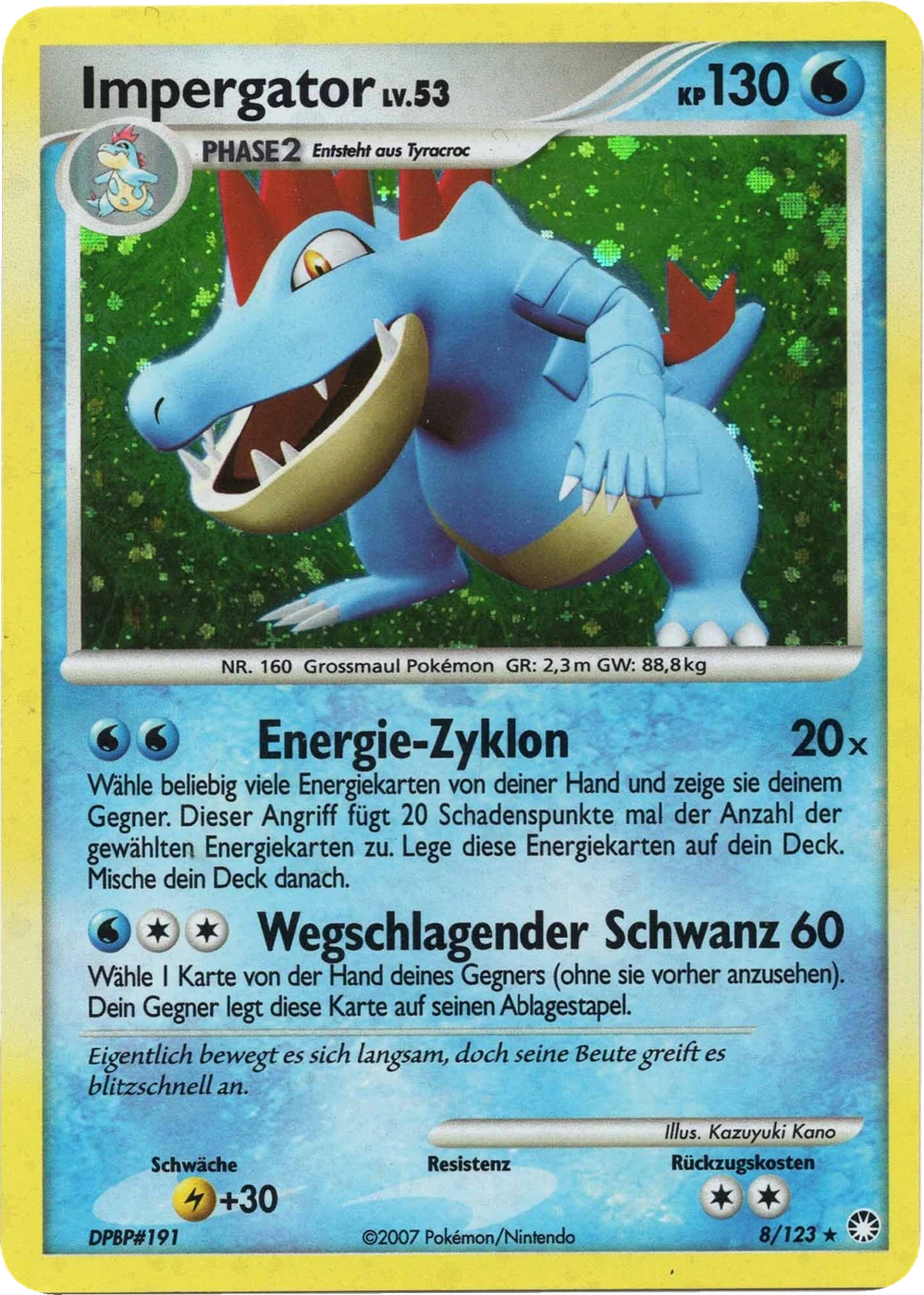 Impergator 8/123, German, Standarddruck, Holofoil
