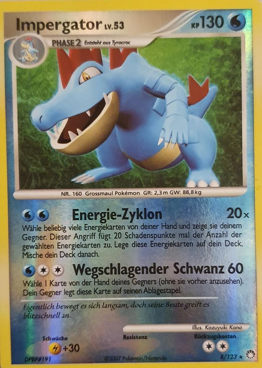 Impergator 8/123, German, Parallelkarte, Reverse Holofoil