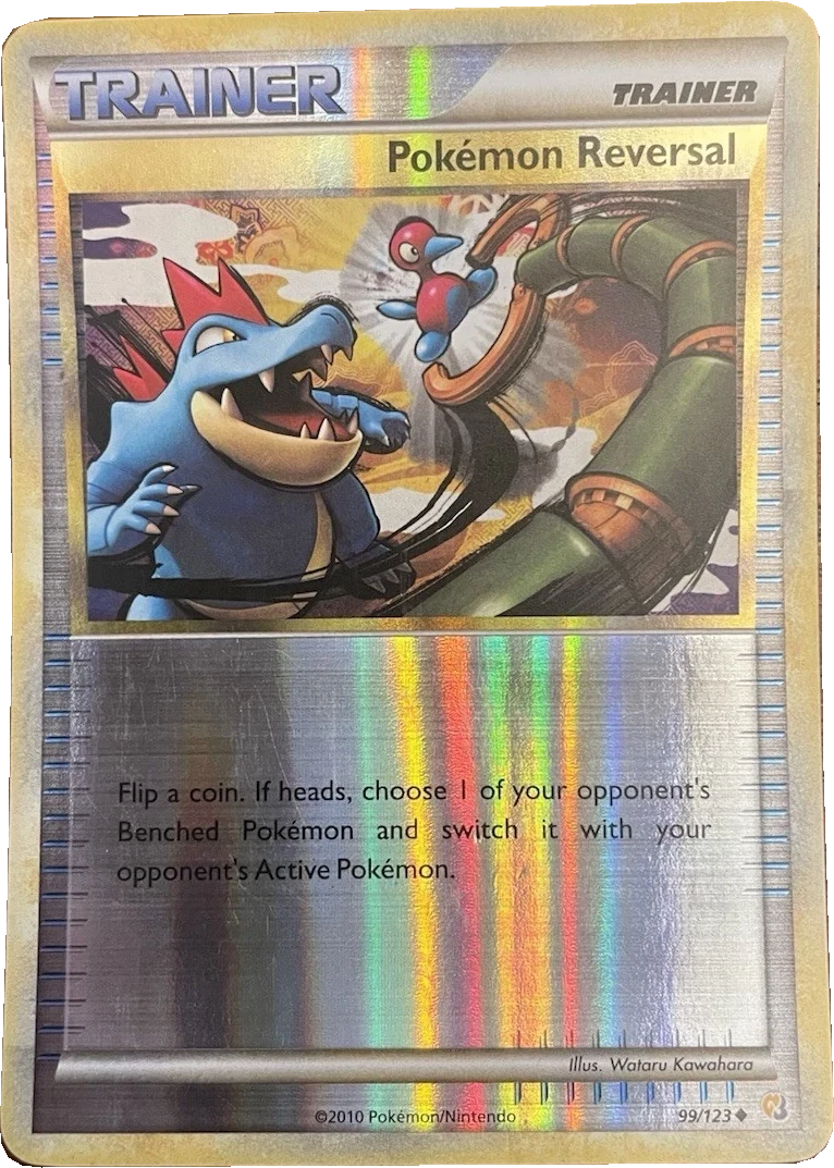 Pokémon Reversal 99/123, English, Standard set parallel, Reverse Holofoil