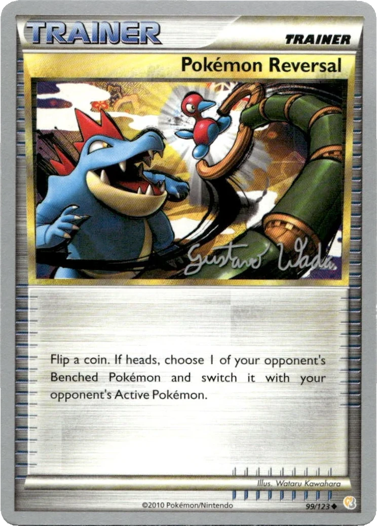Pokémon Reversal 99/123, English, World Championships Deck reprint, Non-holo; silver border; front facsimile signature; World Championships back