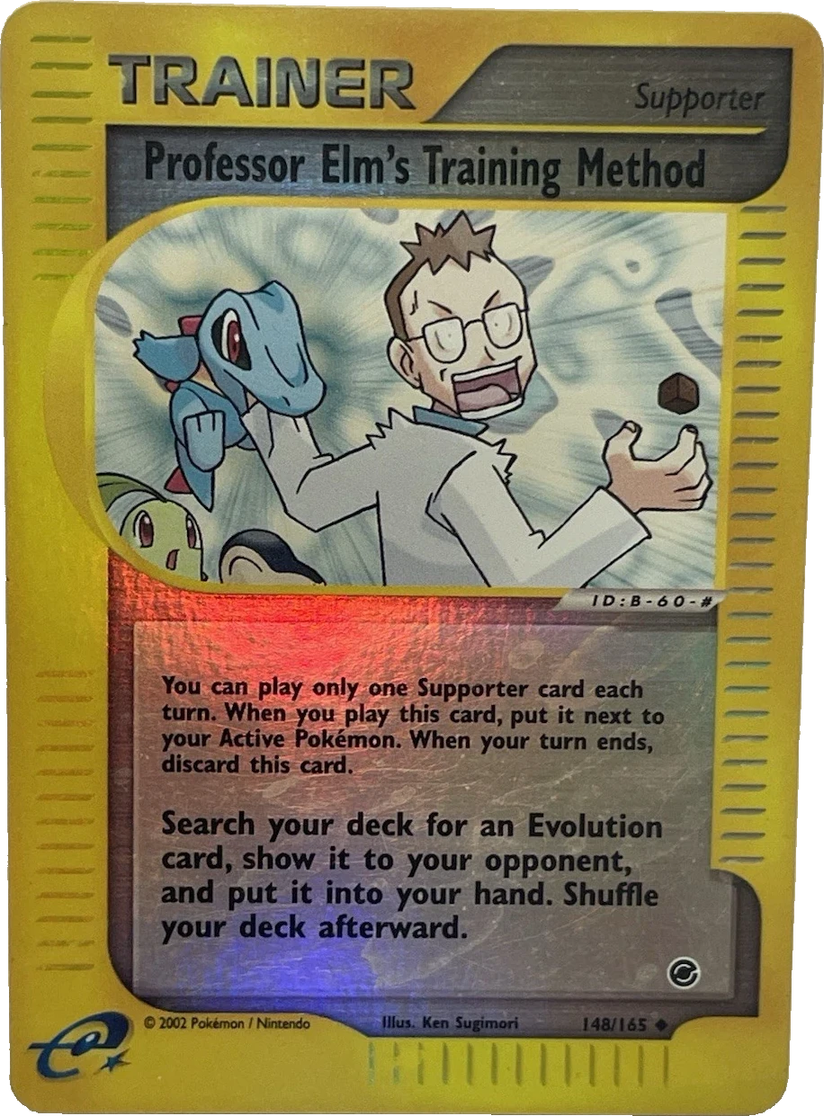 Professor Elm's Training Method 148/165, English, Standard, Reverse Holo