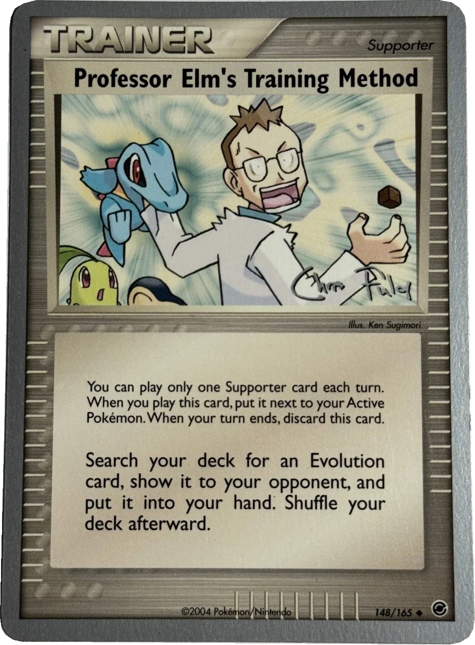 Professor Elm's Training Method 148/165, English, World Championships Deck reprint, Non-Holo; silver border; facsimile signature; Worlds back