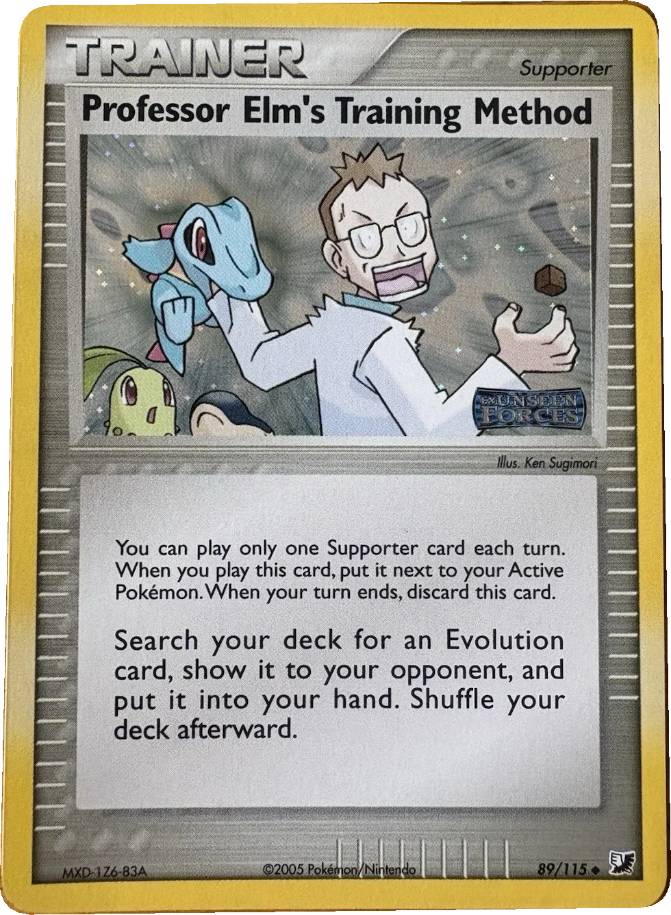 Professor Elm's Training Method 89/115, English, Standard, Reverse Holo