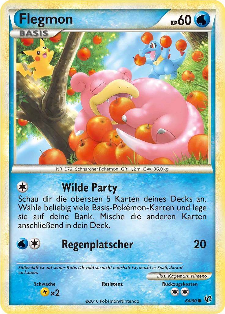 Flegmon 66/90, German, Standard, Non-Holo
