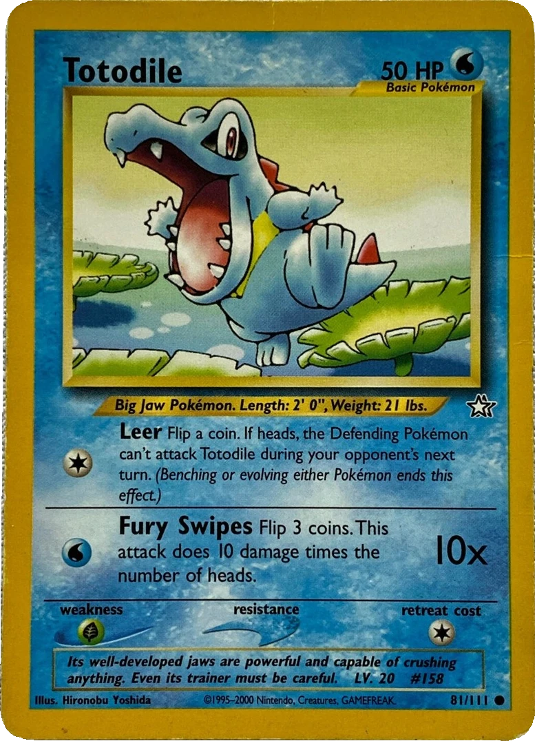Totodile 81/111, English, Unlimited, Non-Holo