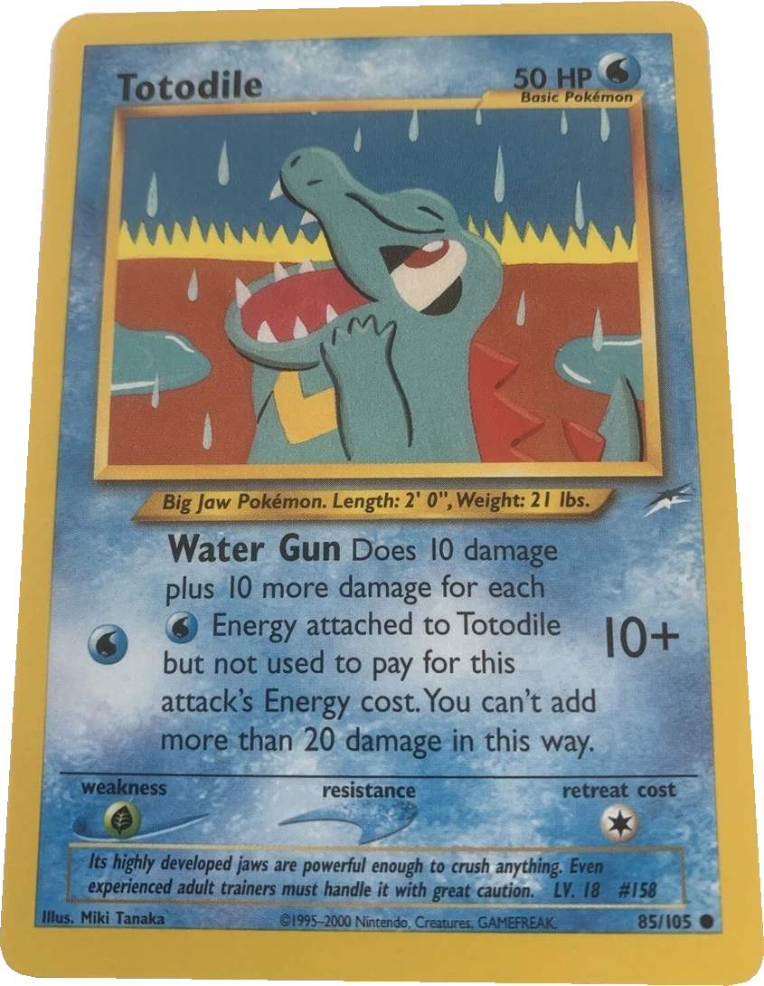 Totodile 85/105, English, Unlimited, Non-Holo
