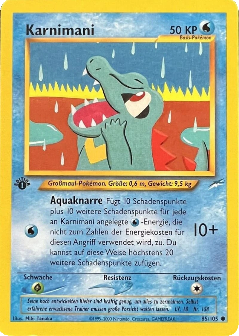 Karnimani 85/105, German, 1st Edition, Non-Holo