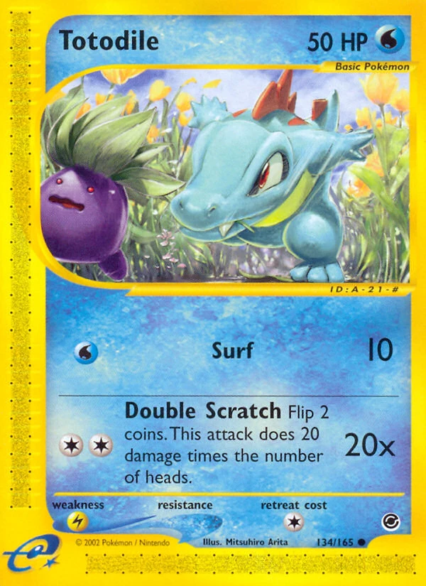 Totodile 134/165, English, Standard, Non-Holo