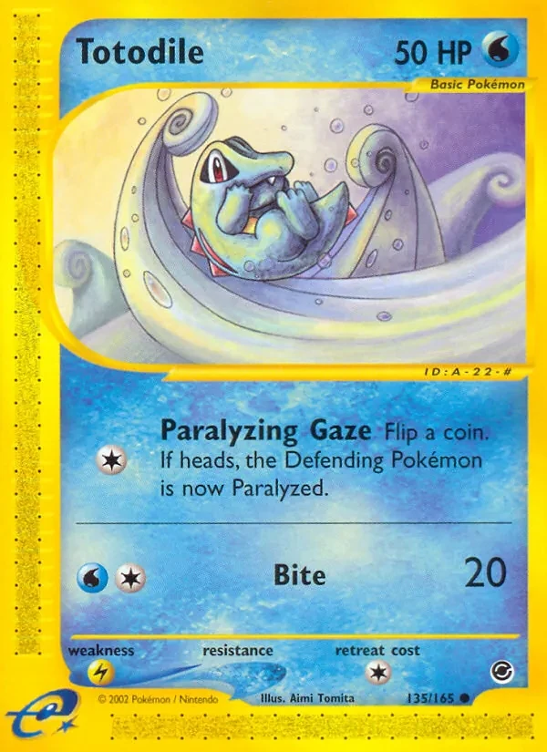 Totodile 135/165, English, Standard, Non-Holo