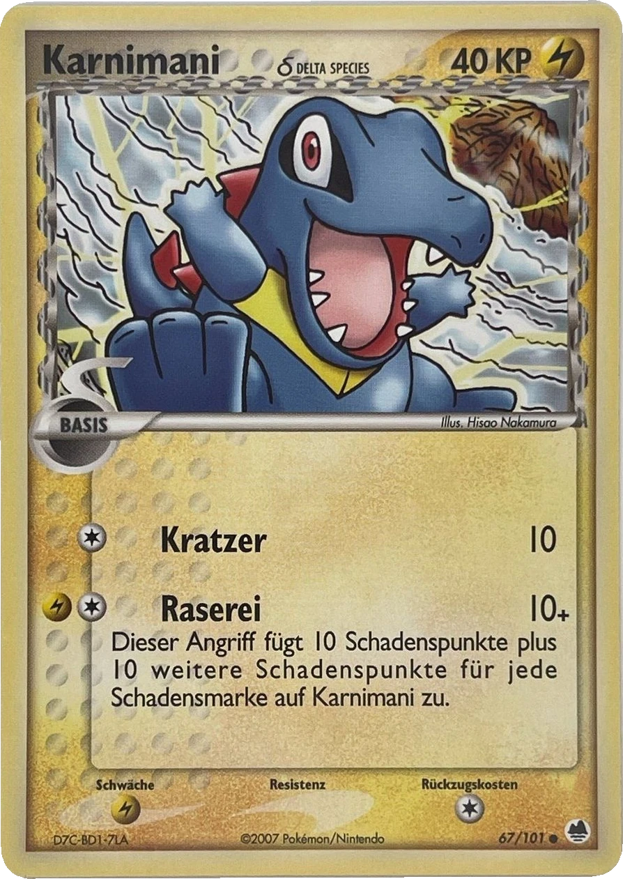Karnimani δ 67/101, German, Standard, Non-Holo