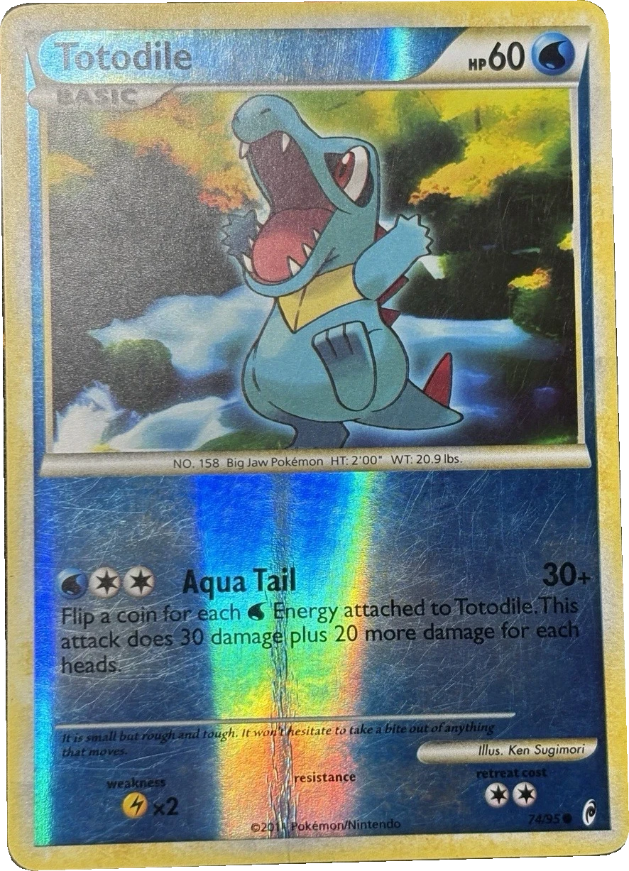 Totodile 74/95, English, Standard, Reverse Holo