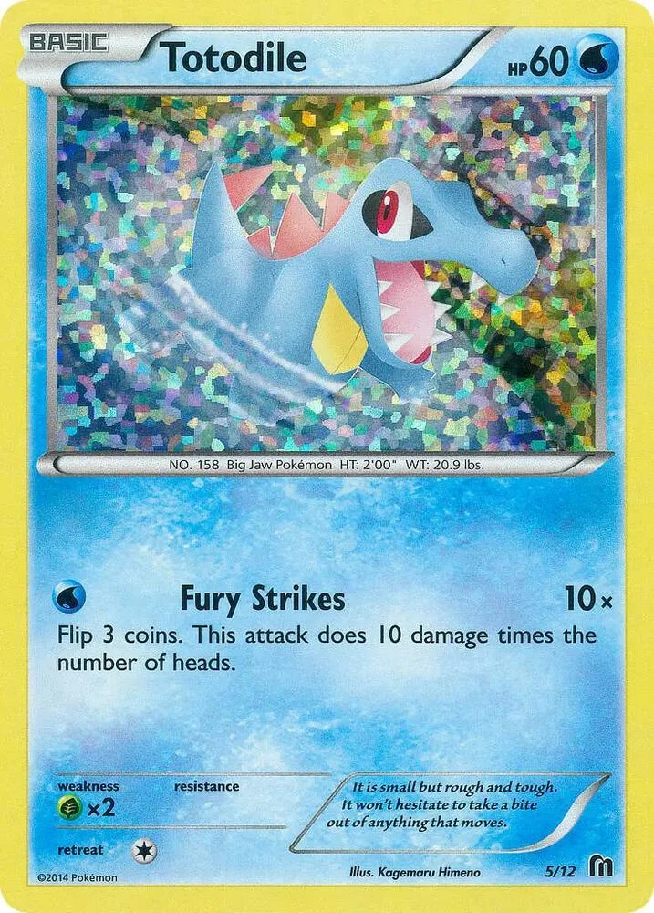 Totodile 5/12, English, McDonald's promo, Confetti Holo
