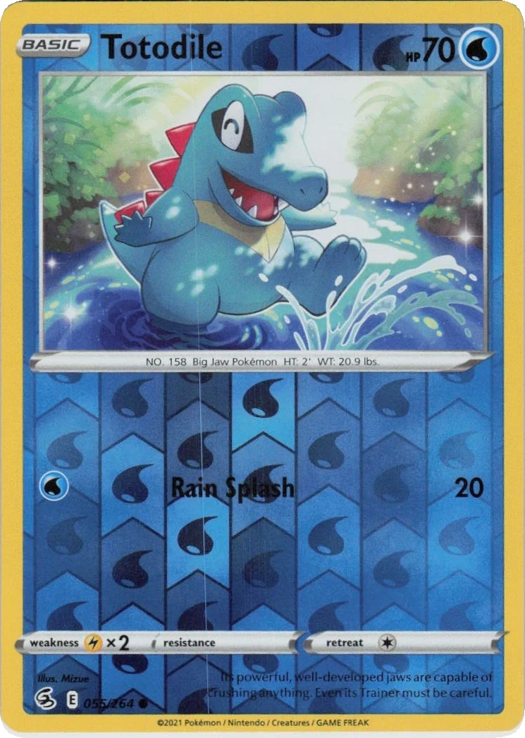 Totodile 055/264, English, Standard, Reverse Holo