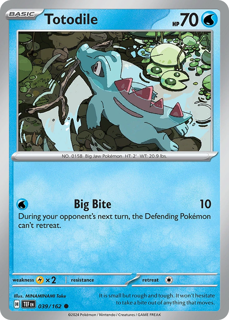 Totodile 039/162, English, Standard, Non-Holo