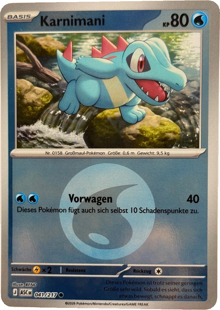 Karnimani 041/217, German, Parallel, Mirror Holo (Water Energy)