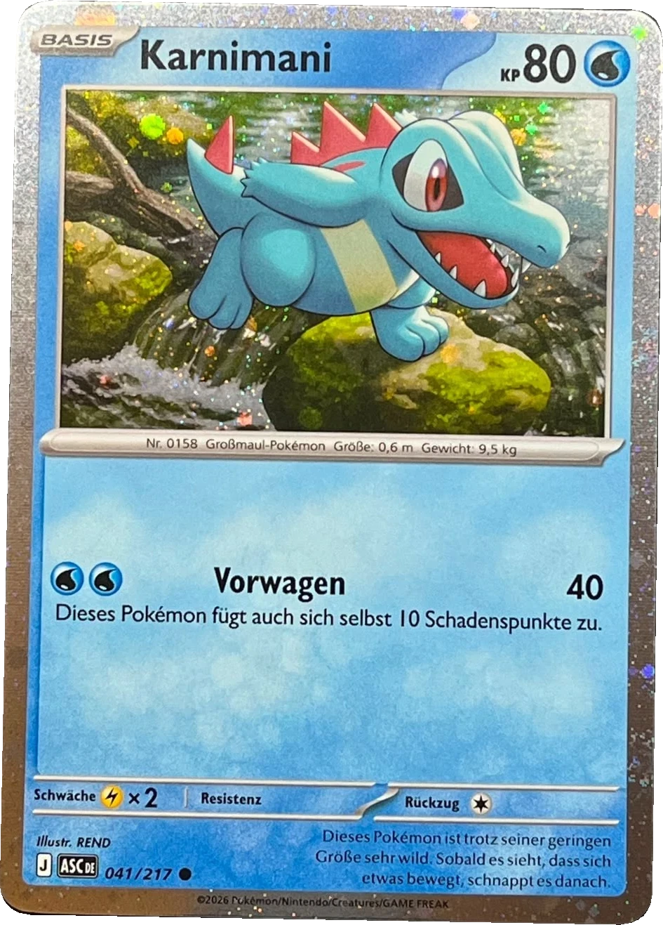 Karnimani 041/217, German, Promotional reprint, Pixel Cosmos Holo Promo